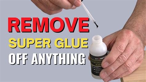 removing super glue from mouth